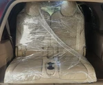 2021-2025 Tesla Model X Rear Left & Right 3RD Row Seat Leather Cream Assembly. Fixed Price $529.99.