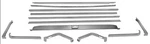 1967-70 Mustang Fastback Fold Down Seat Molding 13-PIECES New. Fixed Price $295.25.