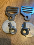 Ford Seat Belt Brackets Oem Mercur Y 1957-59 Fomoco. Fixed Price $90.00.