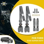 2X Ford E350 Super Duty Point Safety Adjustable Seat Belt Straps Car Gray. Fixed Price $38.99.