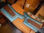 1970 Cutlass Supreme Convertible Rear Door Panels Assembled Medium Blue Pui. Fixed Price $299.99.