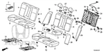 Genuine Honda Cover Rear Seat Cushion Trim *YR449L* (leather) (cashmere Ivory). Fixed Price $582.71.