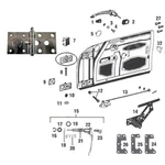 Brand New 1962-1965 Porsche & 356C Door Hinge Upper Left 64453103104. Fixed Price $150.00.