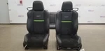 11 Dodge Challenger SRT8 Heated Seat Set Front And Rear Black Leather Suede. Fixed Price $1200.00.