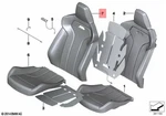 Genuine Bmw M3 M4 Gts F80 F82 Leather Cover Sport Backrest Left 52108058277. Fixed Price $1143.65.