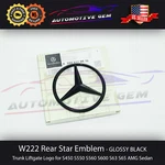 W222 Sedan Mercedes Gloss Black Star Emblem Rear Trunk Lid Logo Badge Amg S550. Fixed Price $29.99.
