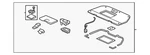 Genuine Honda Lid Assembly Floor *YR239L* (ivory) 84520-SHJ-A02ZC. Fixed Price $183.75.