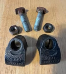 Vw Bus 1970'S Seat Bbolts/clamps (set Of 2) 221883865A. Fixed Price $40.00.