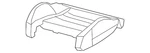 Genuine Audi Seat Cushion Pad 8K0-881-361-H. Fixed Price $180.68.