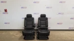 19 Chevy Tahoe Rear Second Row Back Seat Set Pair Black Leather. Fixed Price $306.00.