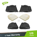 6PCS Driver & Passenger Seat Cover + Foam Black New For Jeep Wrangler 2007-2012. Fixed Price $166.61.