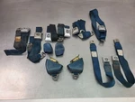 1970 Chevrolet Impala, Caprice, Deluxe Seat Belt Set W/ Covers, Dark Blue - Oem. Fixed Price $499.95.