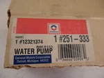 Gmc Chev Pont Car-truck V6 Ac Delco 251-333 Water Pump 12321374. Fixed Price $40.00.