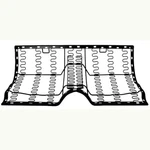 1967 1968 1969 1970 Mustang Rear Seat Frame - Fold Down Style Dii. Fixed Price $319.99.
