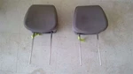 2013 Hyundai Accent Set Of Front Seat Headrests Left Right Gray Cloth 74581. Fixed Price $164.00.