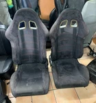 Porsche 911 930 Used Gray Suede Front Racing Seats For. Fixed Price $499.99.
