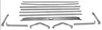1969-1970 Ford Mustang Fold Down Seat Molding 13PCS Set Dii M3507A. Fixed Price $319.99.
