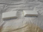 New 1971-1973 Ford Mustang Mach Fastback Rear Interior Seat Belt Bezels White. Fixed Price $110.00.