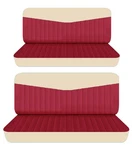Fits 1955 1967 Ford Fairlane 4 Door Front And Rear Bench Seat Covers Cotton. Fixed Price $159.99.