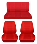 Fits 1960 To 1966 Dodge Dart 2DOOR Front Buckets And Rear Bench Seat Covers Red. Fixed Price $149.99.