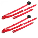 Dodge Charger 1968 - 1970 Standard 3PT Red Retractable Bucket Seat Belt Kit 2. Fixed Price $195.50.
