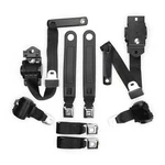 1974-81 Chevrolet Camaro Black Pushbutton Retractable Seat Belt Kit. Fixed Price $444.99.