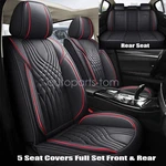 5-SEATS Full Set Car Covers Pu Front + Rear Cushion For Infiniti QX56 QX60. Fixed Price $70.39.