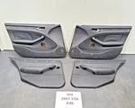99-06 Oem Bmw E46 328 330 Front Rear Left Right Door Card Panel Black Set. Fixed Price $399.95.