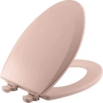 Elongated Toilet Seat Enameled Wood Pink Quick Release Lid. Fixed Price $42.84.