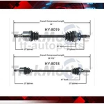 Front Lh & Rh Cv Axle Joint For Kia Optima 2006 2005 2004 2003 2002 2001. Fixed Price $217.96.