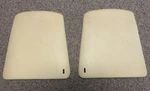 1968-1969 Chevy Camaro Firebird Bucket Seat Back Panel Covers Black Plastic Pair. Fixed Price $80.00.