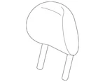 Genuine Honda Headrest 81140-TK8-A01ZA. Fixed Price $342.78.