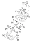 Genuine Mopar Rear Seat Back Cover 7AD35U00AA. Fixed Price $230.10.