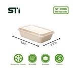 50/100SETS ST-858G Sugarcane Fiber Take Out Containers Biodegradable Bento Box. Fixed Price $62.43.