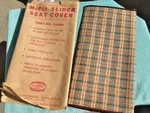1930'S - 1950'S Mopar Chrysler Dodge Plymouth Nos Accessory Slider Seat Cover. Fixed Price $625.00.