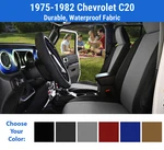 Genuine Neoprene Seat Covers For 1975-1982 Chevrolet C20. Fixed Price $270.00.