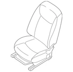 Genuine Nissan Seat Assembly 87651-3YU0A. Fixed Price $1644.57.