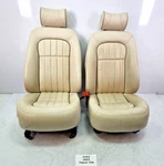 98-03 Oem Jaguar XJ8 Front Left Right Driver Passenger Beige Leather Seats Set*. Fixed Price $448.00.