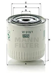 Mann Filter W 916/1 Oil Ford Australia Gaz Mg Morris Saab Seat Valley. Fixed Price $18.24.