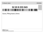 Genuine Bmw Cover, Filling Insert, Armre 52-20-8-255-065 New. Fixed Price $182.06.