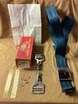 1964 Ford & Mercury, 1965 Mustang Nos Medium Blue Seat Belt Kit #C3RZ 6261200-H. Fixed Price $299.99.