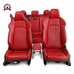 2017-25 Audi S4 Sedan Magma Red Front Rear Seats Assembly Set W/ Armrest Oem. Fixed Price $2399.00.
