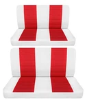 Fits 1957 Ford Skyliner Htp Convertible Front 50-50 Top Solid Rear Seat Covers. Fixed Price $159.99.