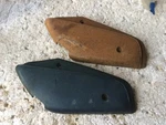 1968 - 1969 Mopar & Body Bucket Seat Hinge Covers Original Hemi. R/t. Fixed Price $20.00.