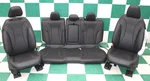 *-bag* 21' Mach-e Black Vinyl Dual Front Power Heated Buckets Backseat Set. Fixed Price $1087.74.
