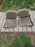 1998-2000 Ford Ranger Supercab Rear Folding Tan Cloth Seats Pair Of Oem Used. Fixed Price $75.00.