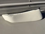 2014 2015 2016 Mazda Rear Passenger Right White Tan Seat Shoulder Bolster. Fixed Price $70.00.