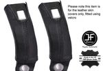 Black Stitching 2X Front Seat Belt Leather Covers Fits Land Cruiser. Fixed Price $127.62.