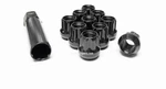 Set 32X 9/16"-18 Spline Open End Black Tuner Lug Nuts Short Dodge Ram Trucks Suv. Fixed Price $54.99.