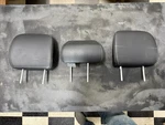 2014-2018 Subaru Forester Rear Black Leather Left Right Center Headrest Set Oem. Fixed Price $161.49.